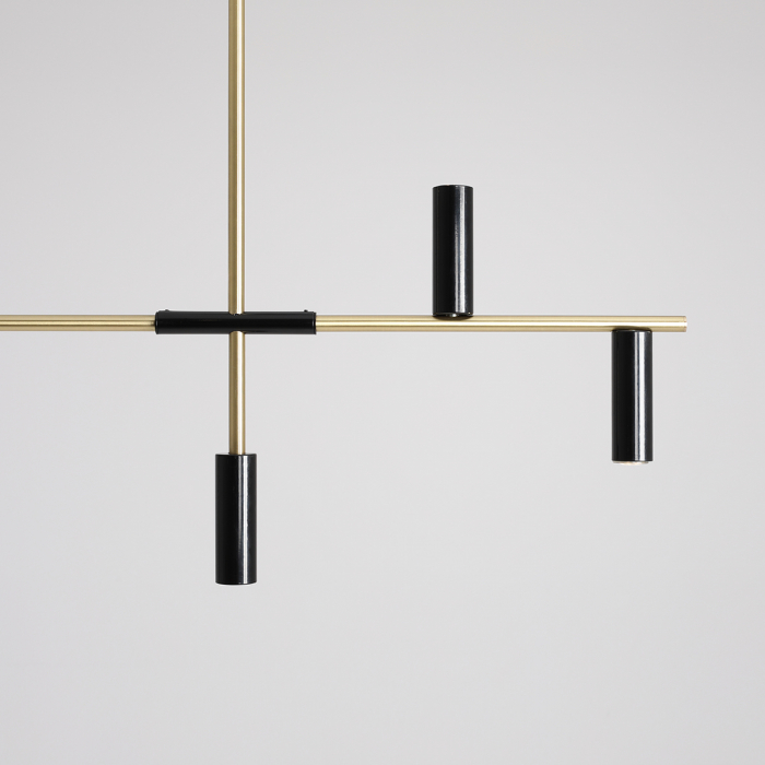 Lustră TREVO cu 6 becur BLACK BRASS [4]