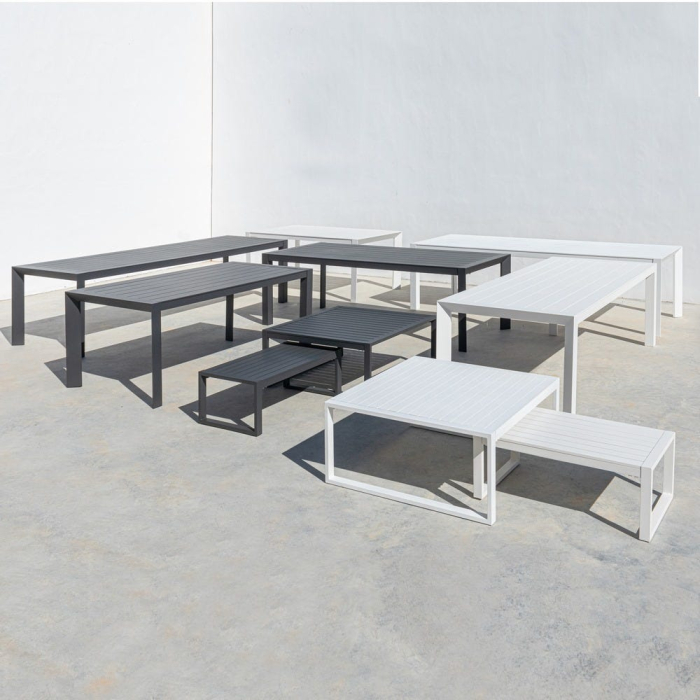 Masa de exterior din aluminiu. 100 x 100 x 45 cm [4]
