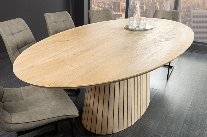 Masa de dining ART DECO din lemn de mango, 220 cm [4]