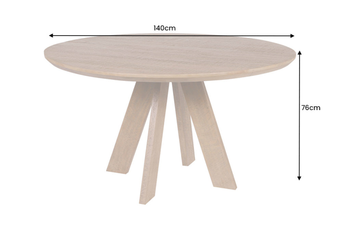 Masa de dining ART WOOD din lemn de mango, 140 cm [8]