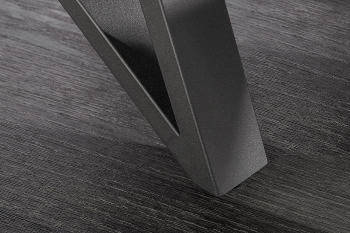 Masă de dining ATLAS 160-200cm extensibilă, aspect marmură, ceramică albă, sticlă securizată [7]