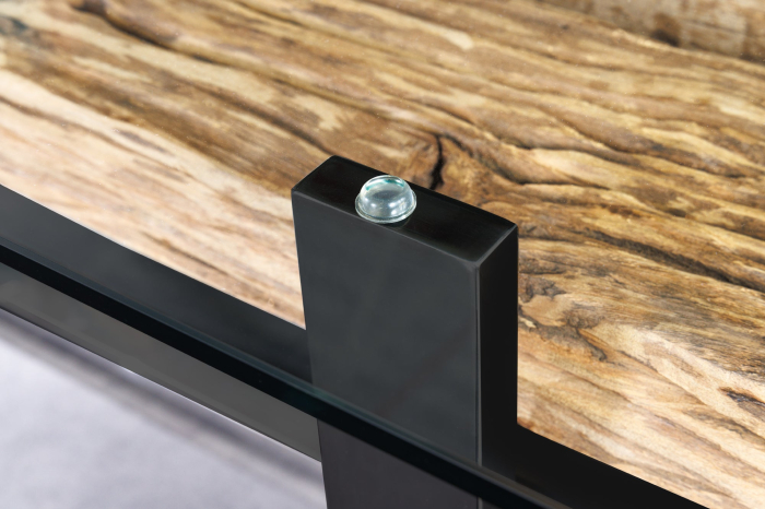 Masa de dining BARRACUDA din lemn de tec si blat de sticla, 220 cm [6]