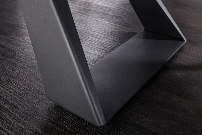 Masă de dining CONCORD 180-230cm extensibilă, aspect marmură, sticlă securizată din ceramică grafit [7]