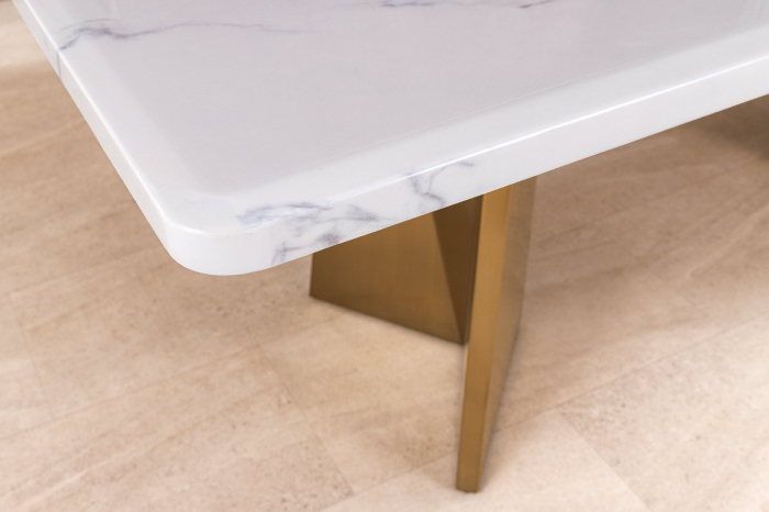 Masa de dining EXTRAVAGANCIA cu blat din marmura, 200 cm [8]