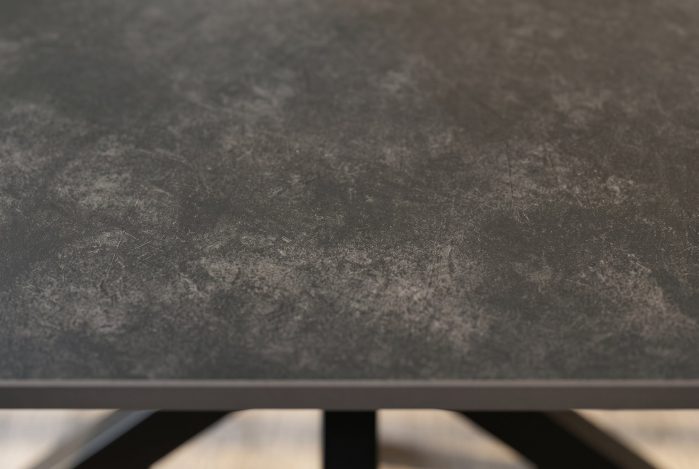 Masă de dining GALAXIE 180 cm cu cadru în formă de stea, gri ceramic [5]