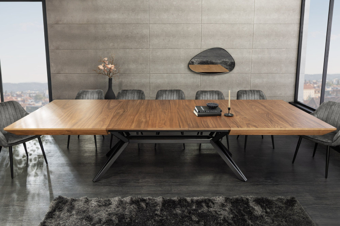 Masa de dining GIANT din lemn de nuc, 200-320 cm [3]