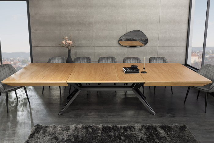 Masa de dining GIANT din lemn de stejar, 200-320 cm [3]