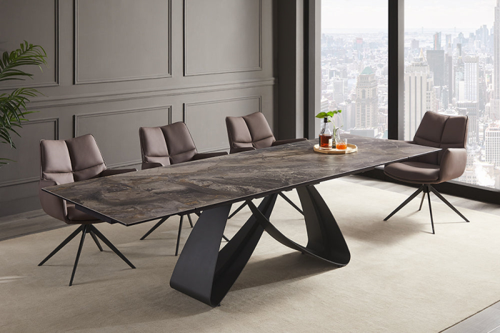 Masa de dining INFINITY extensibila cu aspect ceramic, 180-220-260 cm [2]