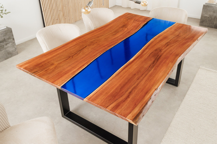 Masa de dining LIQUID din lemn de salcam, 160 cm [4]