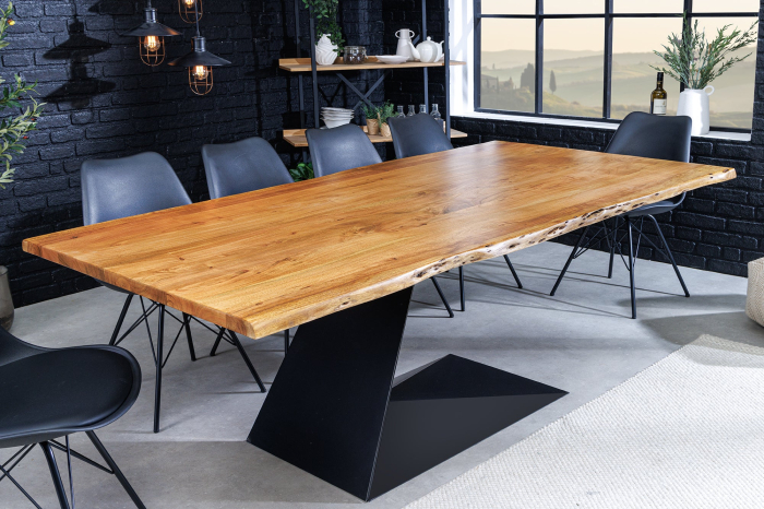 Masa de dining MAMMUT BALANCE din lemn de salcam, 200 cm 35 mm [4]