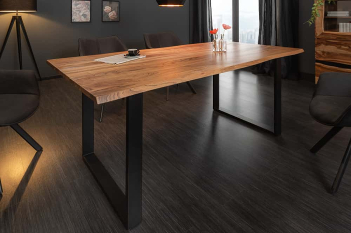 Masa de dining MAMMUT din lemn de salcam salbatic, 180 cm [3]