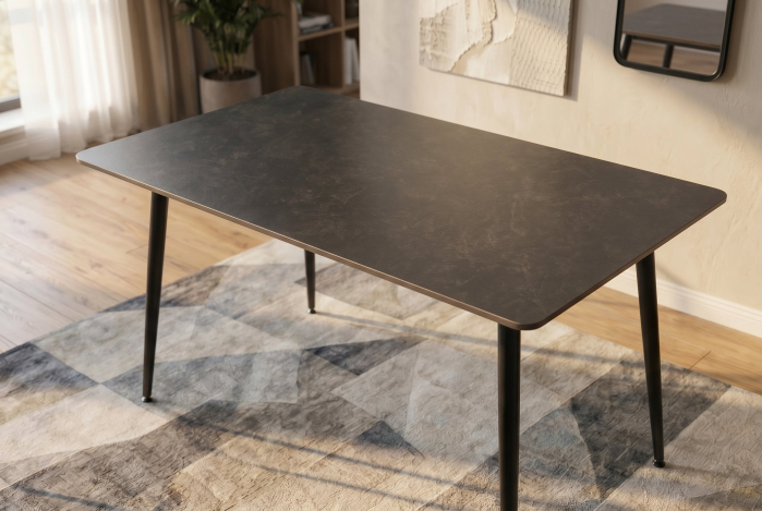 Masă de dining MILANO 120 cm, ceramică gri [3]
