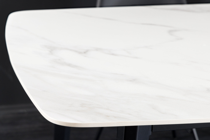 Masa de dining MILANO din ceramica alba, 160 cm [6]
