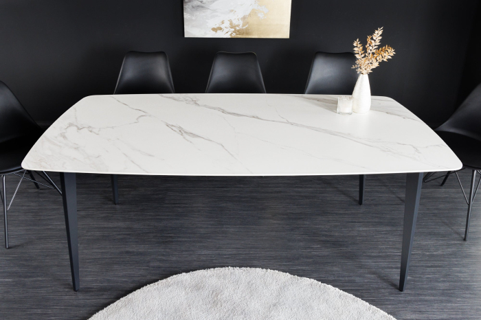 Masa de dining MILANO din ceramica alba, 180 cm [3]