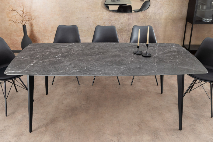 Masa de dining MILANO din ceramica antracit, 160 cm [3]