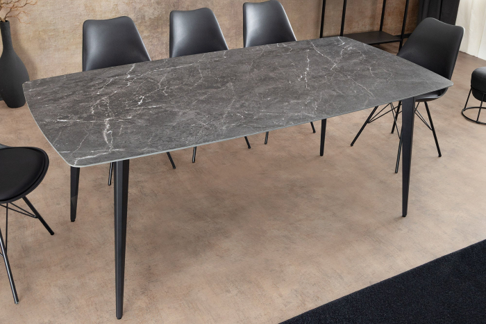 Masa de dining MILANO din ceramica antracit, 180 cm [2]