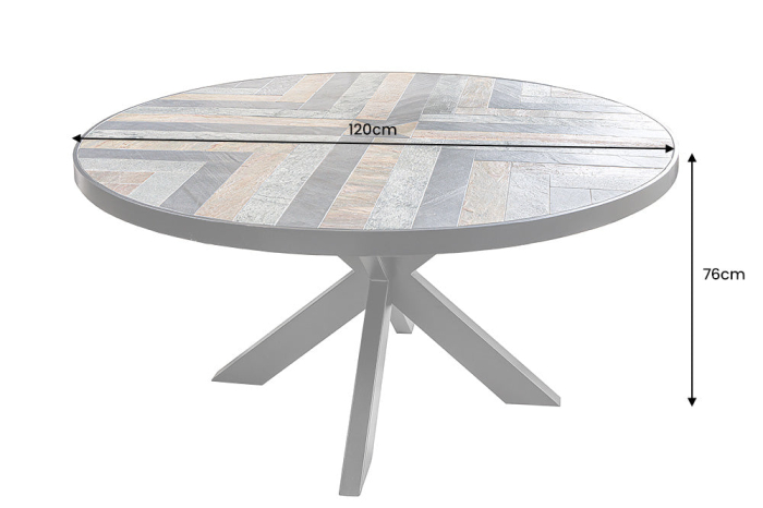 Masa de dining MOUNTAIN SOUL cu astepct de piatra, 120 cm [11]