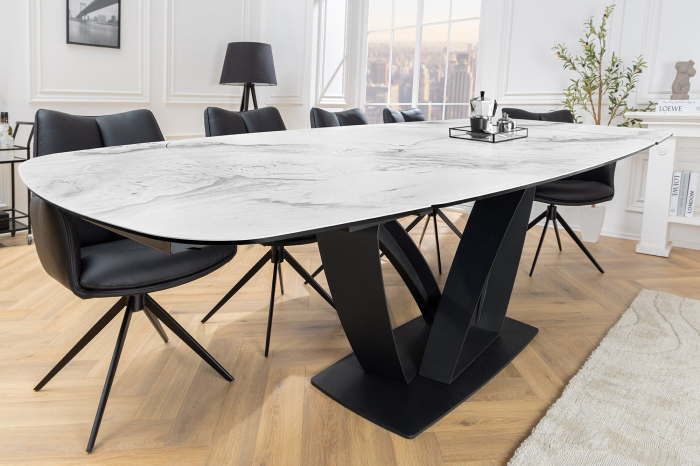Masa de dining PAPILLON extensibila cu aspect ceramic, 180-220-260 cm [9]