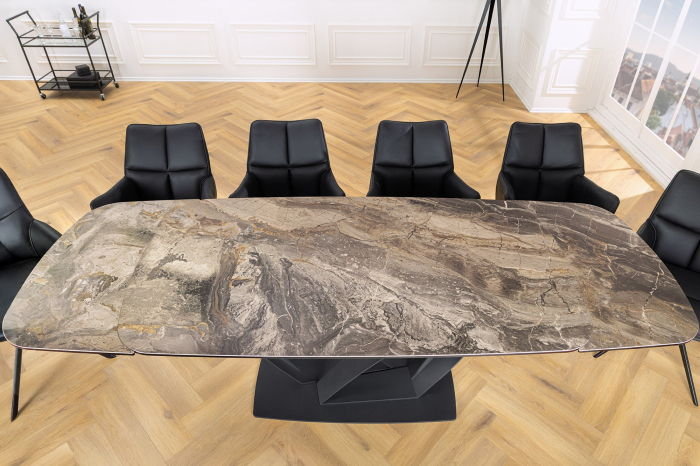 Masa de dining PAPILLON extensibila cu aspect ceramic, 180-220-260 cm [6]