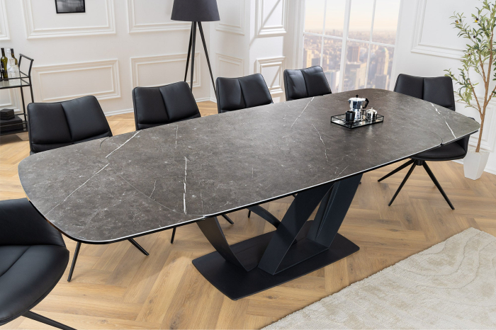 Masa de dining PAPILLON extensibila cu aspect ceramic, 180-220-260 cm [2]