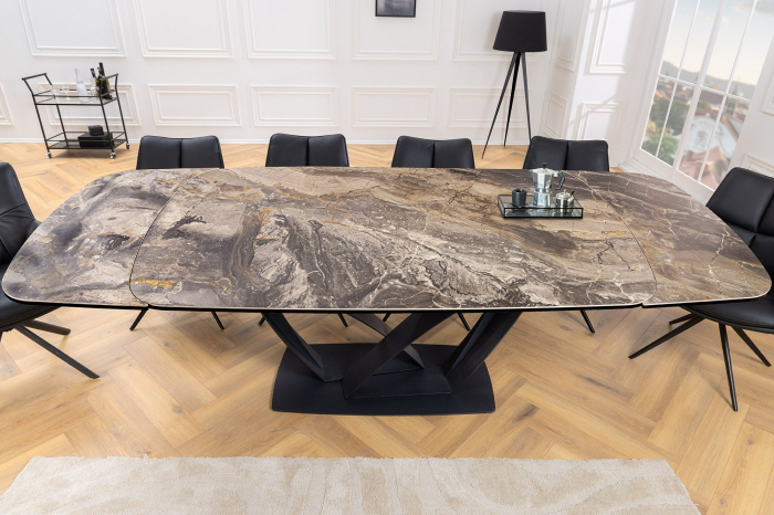 Masa de dining PAPILLON extensibila cu aspect ceramic, 180-220-260 cm [3]