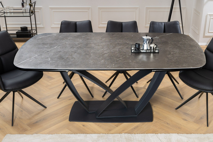 Masa de dining PAPILLON extensibila cu aspect ceramic, 180-220-260 cm [4]