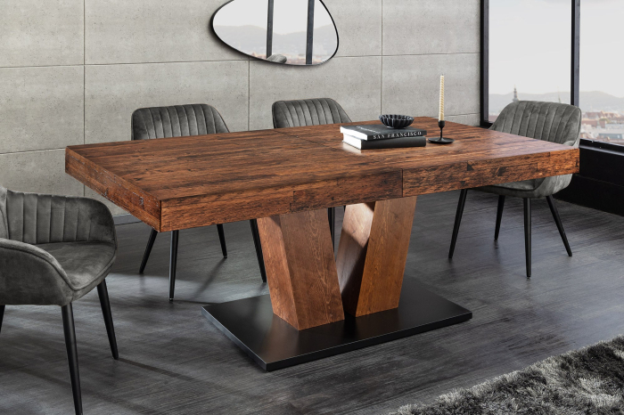 Masa de dining RANCHO extensibila din lemn de pin, 160-200 cm [4]