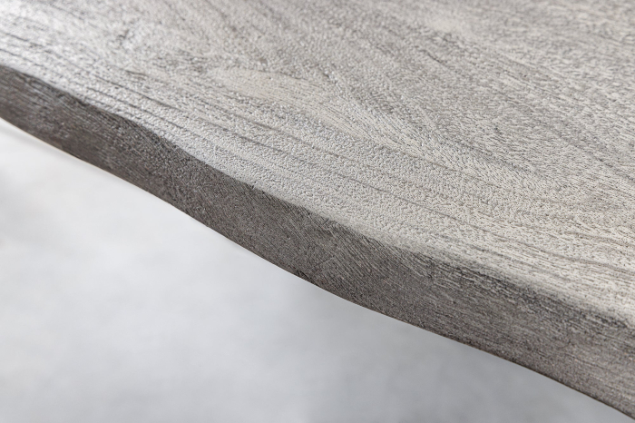 Masa de dining SCORPION din lemn de salcam gri, 140 cm [8]