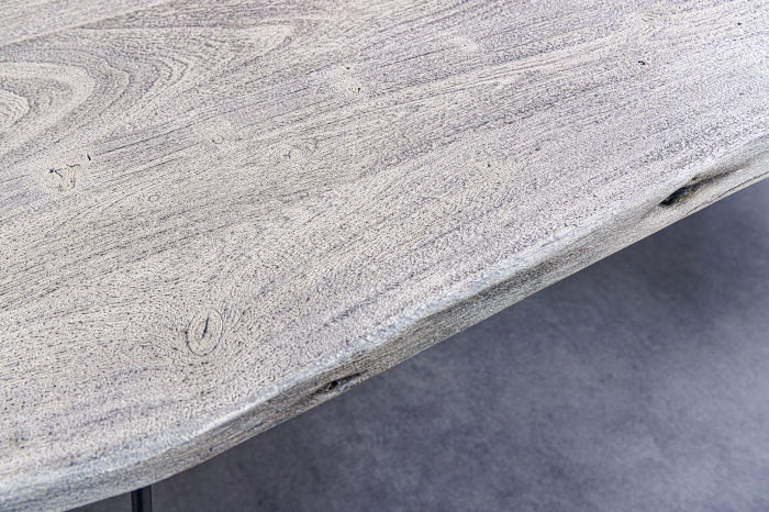 Masa de dining SCORPION din lemn de salcam gri, 140 cm [6]