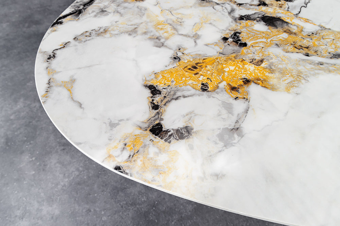 Masa de dining SCULPTURE blat cu aspect ceramic, 280 cm [6]