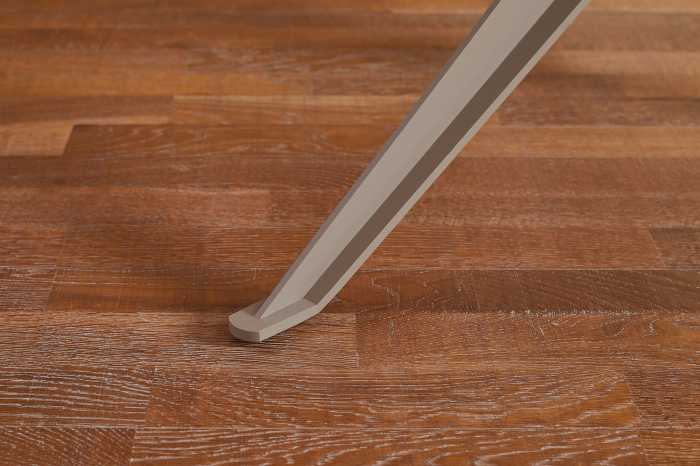 Masă de dining TRAVERTIN 220 cm ovală, ceramică, culoare șampanie-greige [12]