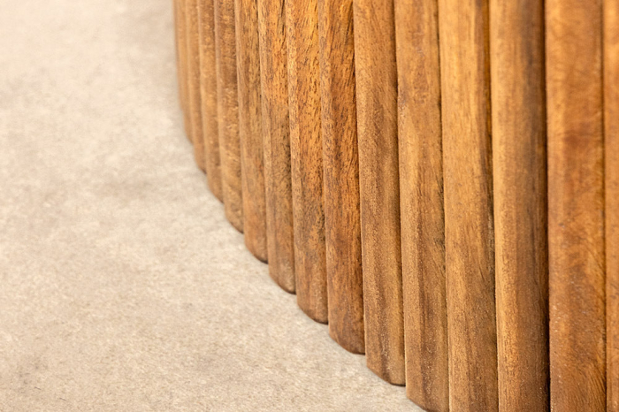 Masa de dining TRES CHIC din lemn de mango si spatiu de depozitare, 120 cm [8]