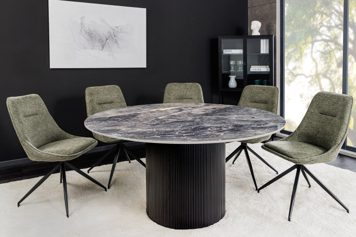 Masa de dining UNIQUE din ceramica, 120 cm [3]