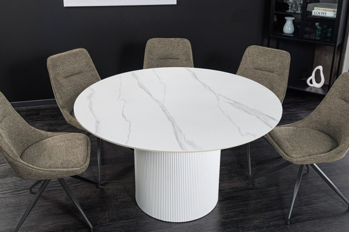 Masa de dining UNIQUE din ceramica, 120 cm [4]