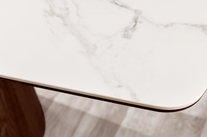 Masa de dining UNIQUE  din lemn de nuc si blat ceramic, 200 cm [6]