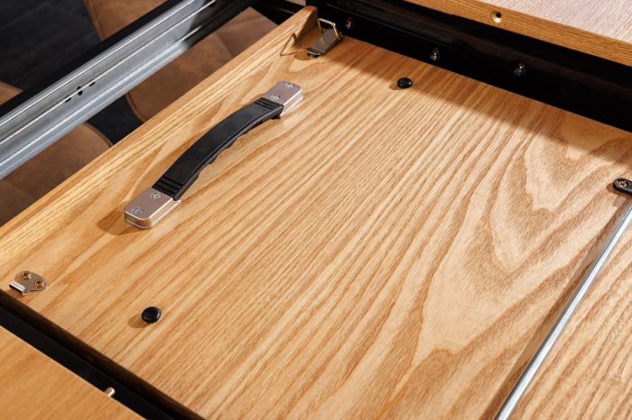 Masa de dining UNIQUE extensibila din lemn de stejar, 160-200 cm [10]