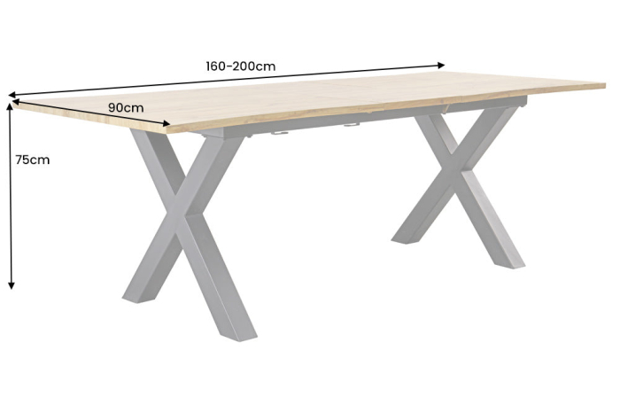 Masa de dining WILD extensibila din lemn de stejar, 160-200 cm [10]