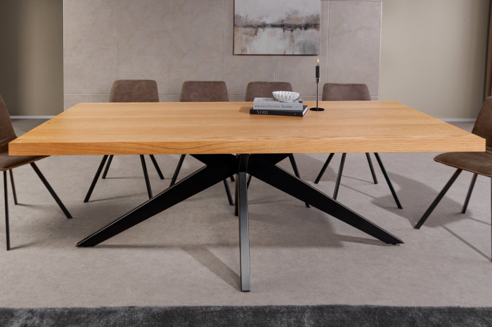 Masa de dining ZEUS din lemn de stejar, 200 cm [3]