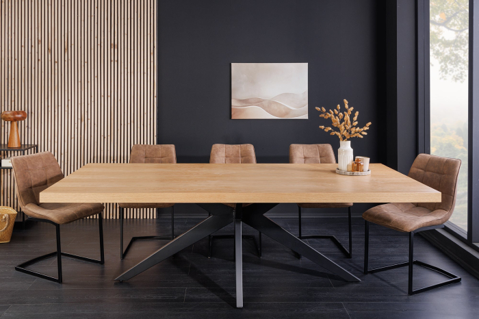 Masa de dining ZEUS din lemn de stejar, 240 cm [3]