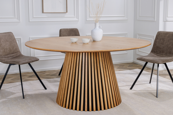Masa dining Valahia din lemn de pin si MDF, 120 cm [3]