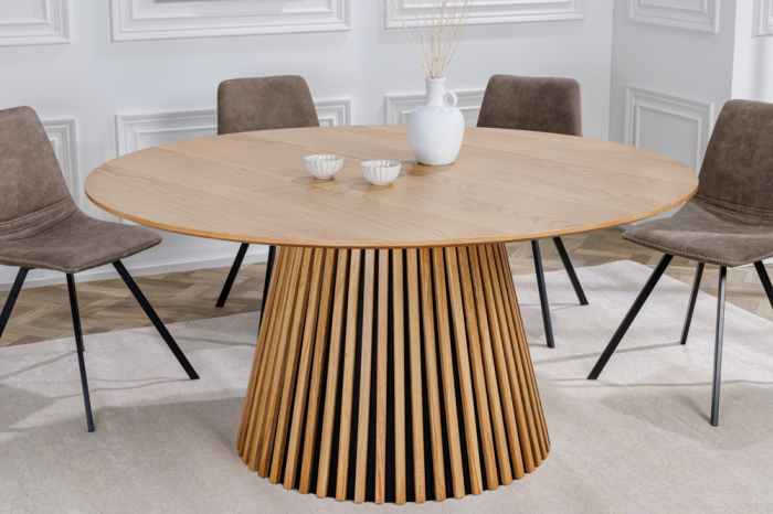 Masa dining Valahia din lemn de pin si MDF, 120 cm [5]