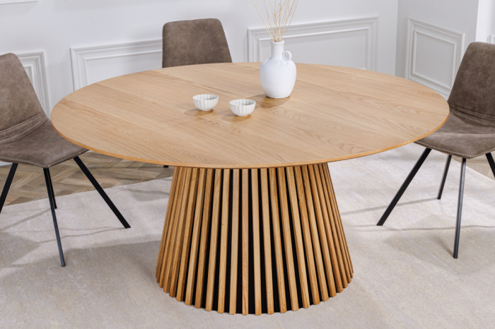 Masa dining Valahia din lemn de pin si MDF, 120 cm [4]