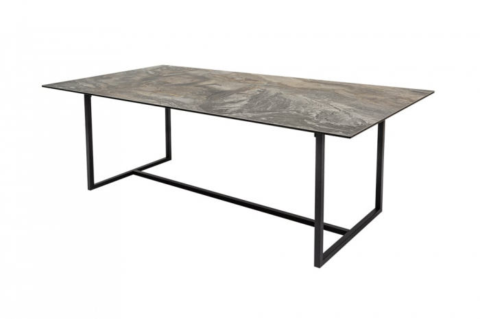 Masa dining cu blat din ceramica Symbiose 200 cm, gri-maro [1]