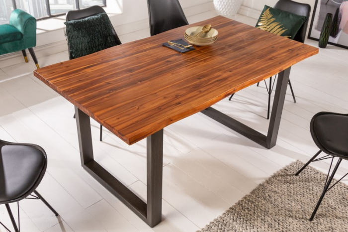 Masă dining din lemn masiv de salcâm Genesis, 160 cm [3]