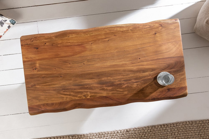 Masuta de cafea din lemn masiv de salcam Mammut, 110 cm [3]