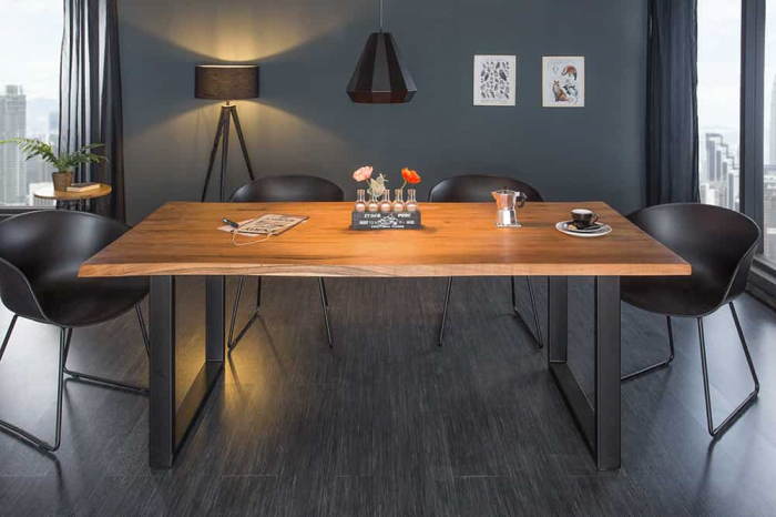 Masa dining dreptunghiulara Mammut cu blat din lemn de salcâm, 180 cm [5]