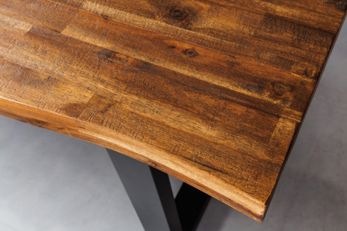 Masa dining dreptunghiulara Genesis cu blat din lemn de salcam, 180 cm [3]