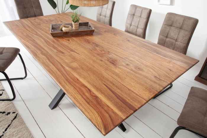 Masa dining dreptunghiulara Galaxie cu blat din lemn de Sheesham, 180 cm [7]