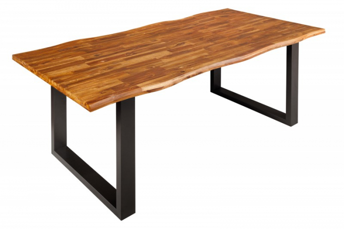 Masa dining dreptunghiulara Genesis cu blat din lemn de salcam, 200 cm [5]
