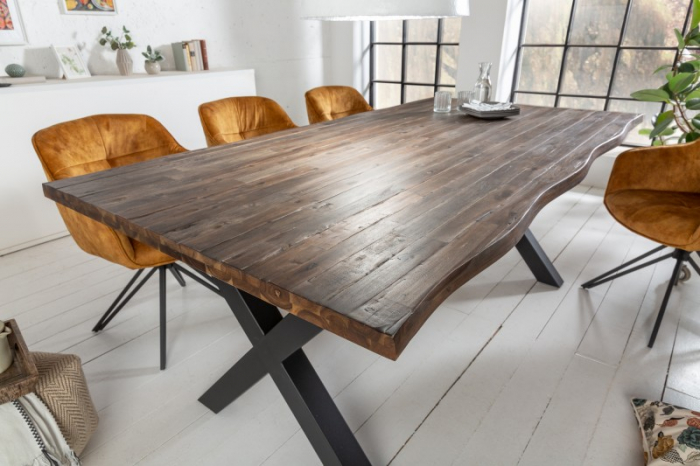 Masa dining dreptunghiulara Genesis cu blat din lemn de salcam, 200 cm [3]